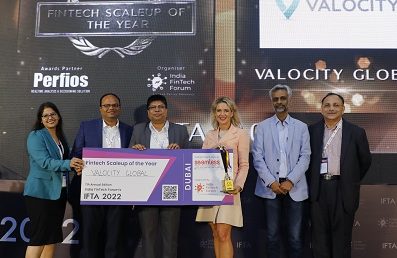 Valocity wins Fintech Scale Up of the Year at the India FinTech Awards