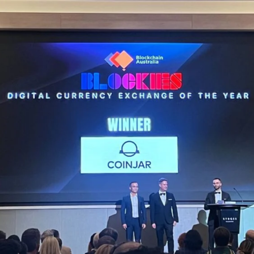 CoinJar wins 2023 Digital Currency Exchange of the Year Award at The Blockies CoinJar wins 2023 Digital Currency Exchange of the Year Award at The Blockies